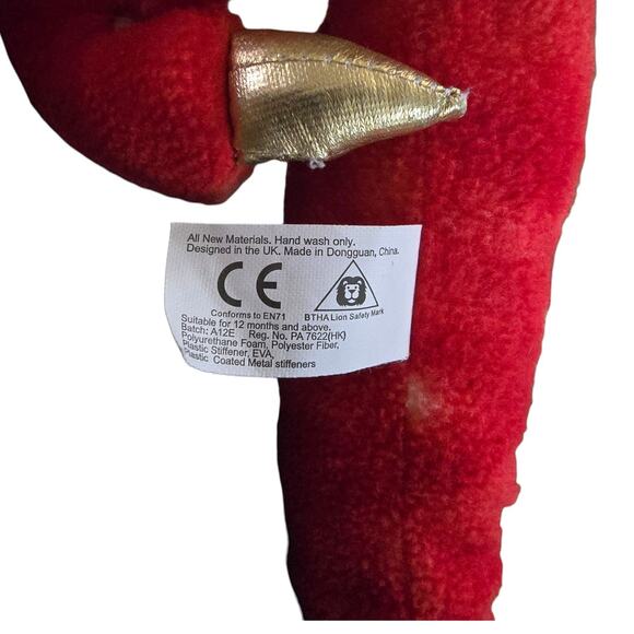Puppet Company Red Gold Dragon Jumbo Dragon Plush - Picture 14 of 14